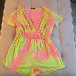 Ladies tye -dye romper NWOT